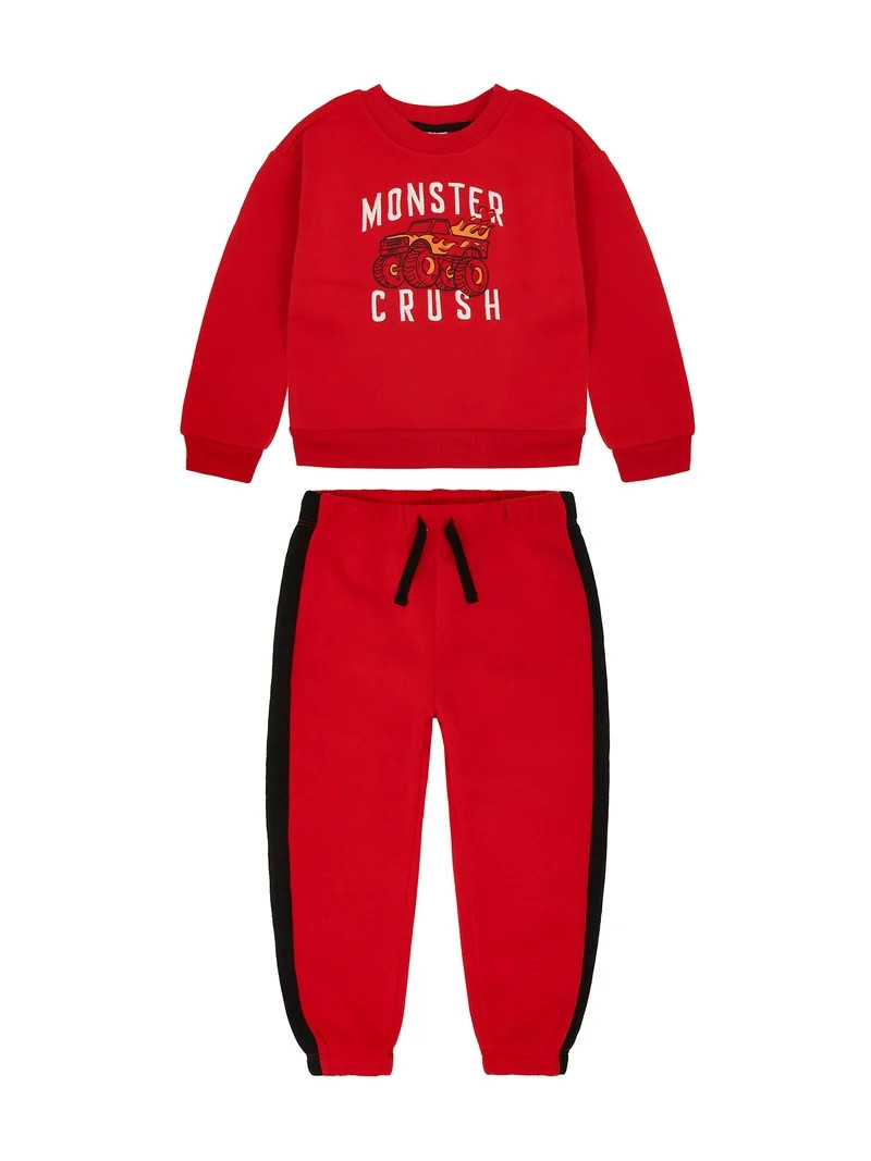 Way To Celebrate Toddler Valentine's Day Jogger Set, Sizes 12M-5T | Walmart (US)