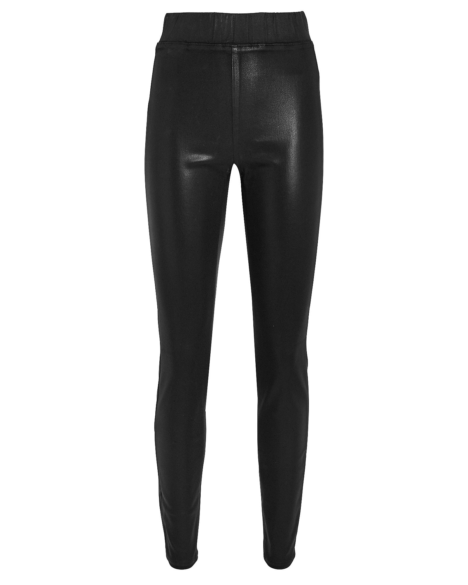 L'Agence Rochelle Coated High-Rise Leggings, Black XL | INTERMIX