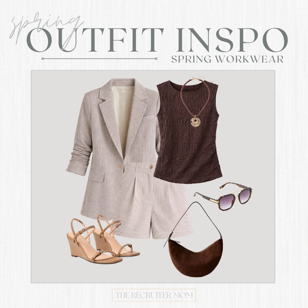 Loft Striped Seersucker Blazer & Shorts Workwear Set Neutral Spring Workwear #springoutfit #workwearlook #midsizeworkwear  

 

#LTKSeasonal #LTKMidsize #LTKWorkwear