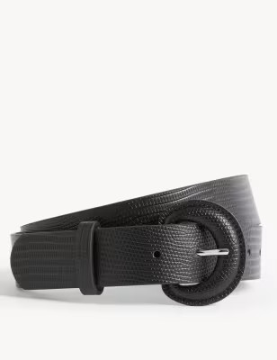 Faux Leather Lizard Effect Jeans Belt | Marks & Spencer (UK)