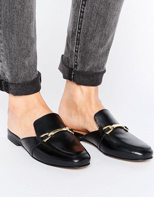 ASOS MOVIE Leather Mule Loafers | ASOS US