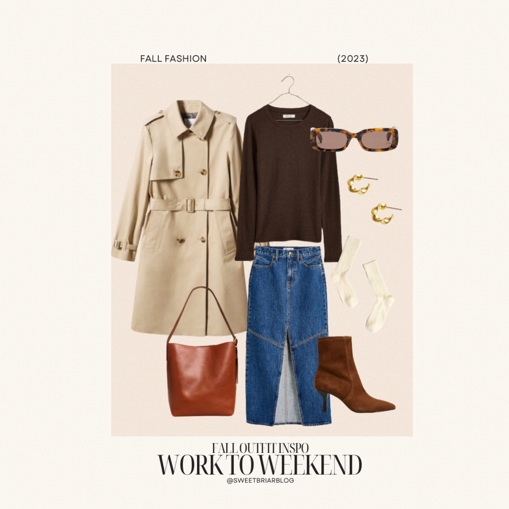 Perfect date night outfit // fall work to weekend look // styling a long denim skirt, booties, trench coats and bucket bag 

#LTKstyletip #LTKHolidaySale