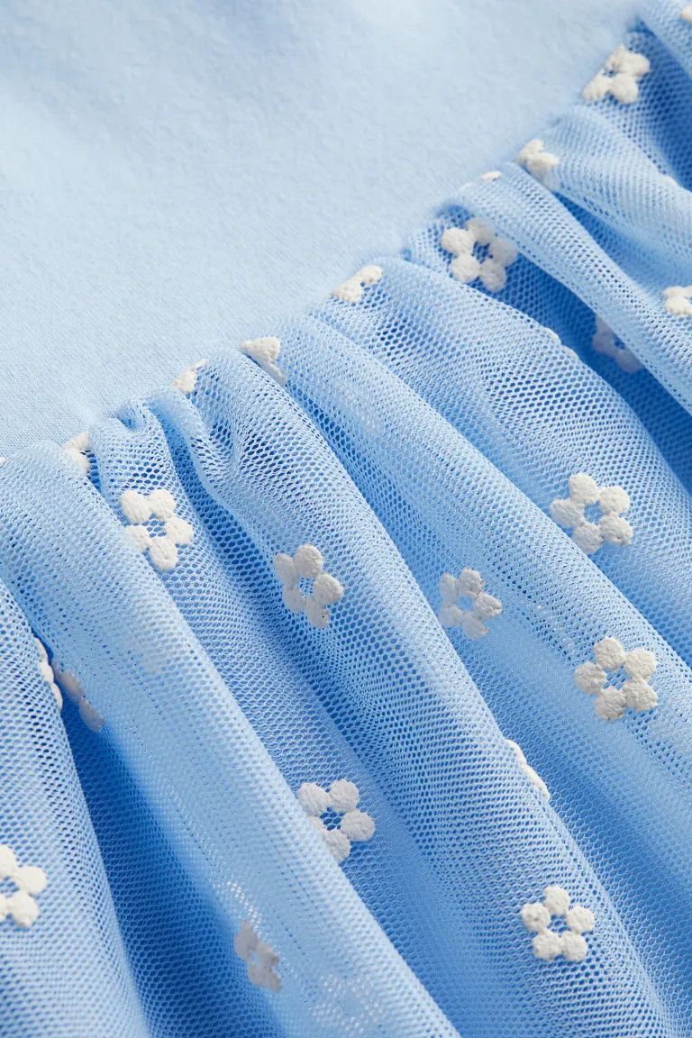 Asymmetric Tulle-skirt Dress | H&M (US + CA)
