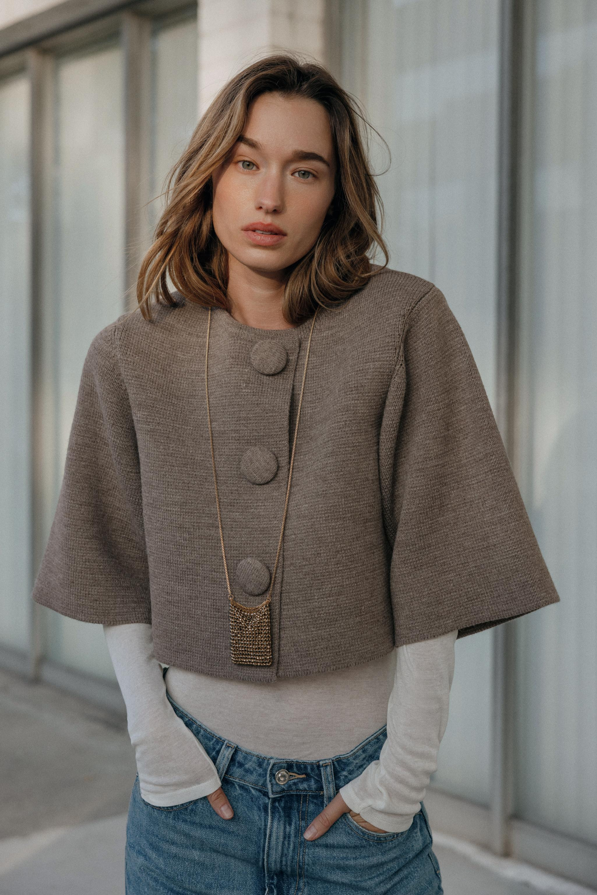 SHORT KNIT JACKET | Zara US