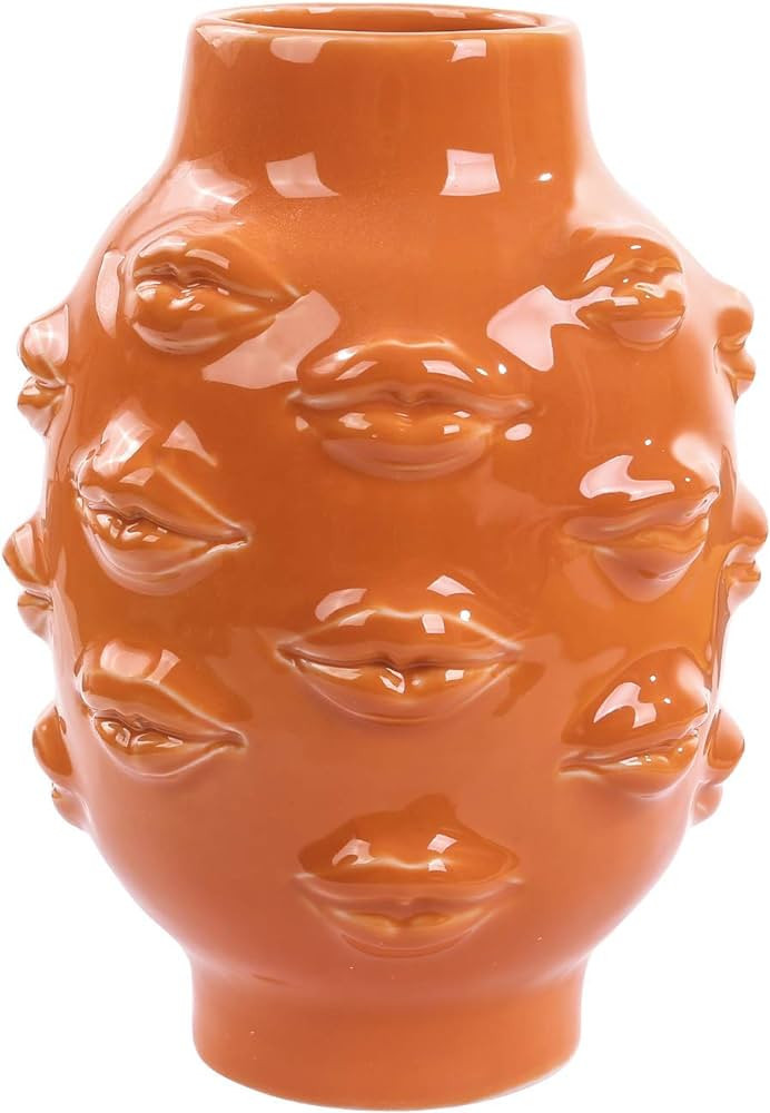 Romehaha Ceramic Body Vase, Lips Vase Table Decor Modern Farmhouse Decor Flower Vase for Home Off... | Amazon (US)