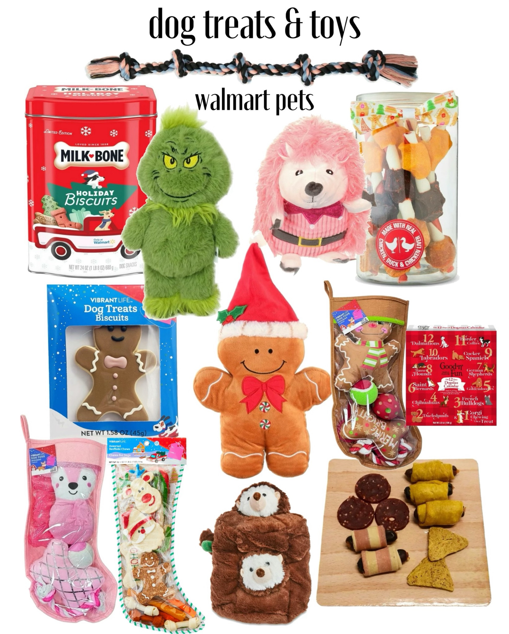Don’t forget about your pets this holiday season!!! #walmartpartner @walmart has such fun Christmas themed treats for your dogs stockings. They even have premade stockings for your pets as well.