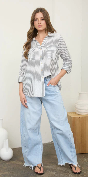 Camille Relaxed Button-Down | The Collection Texas