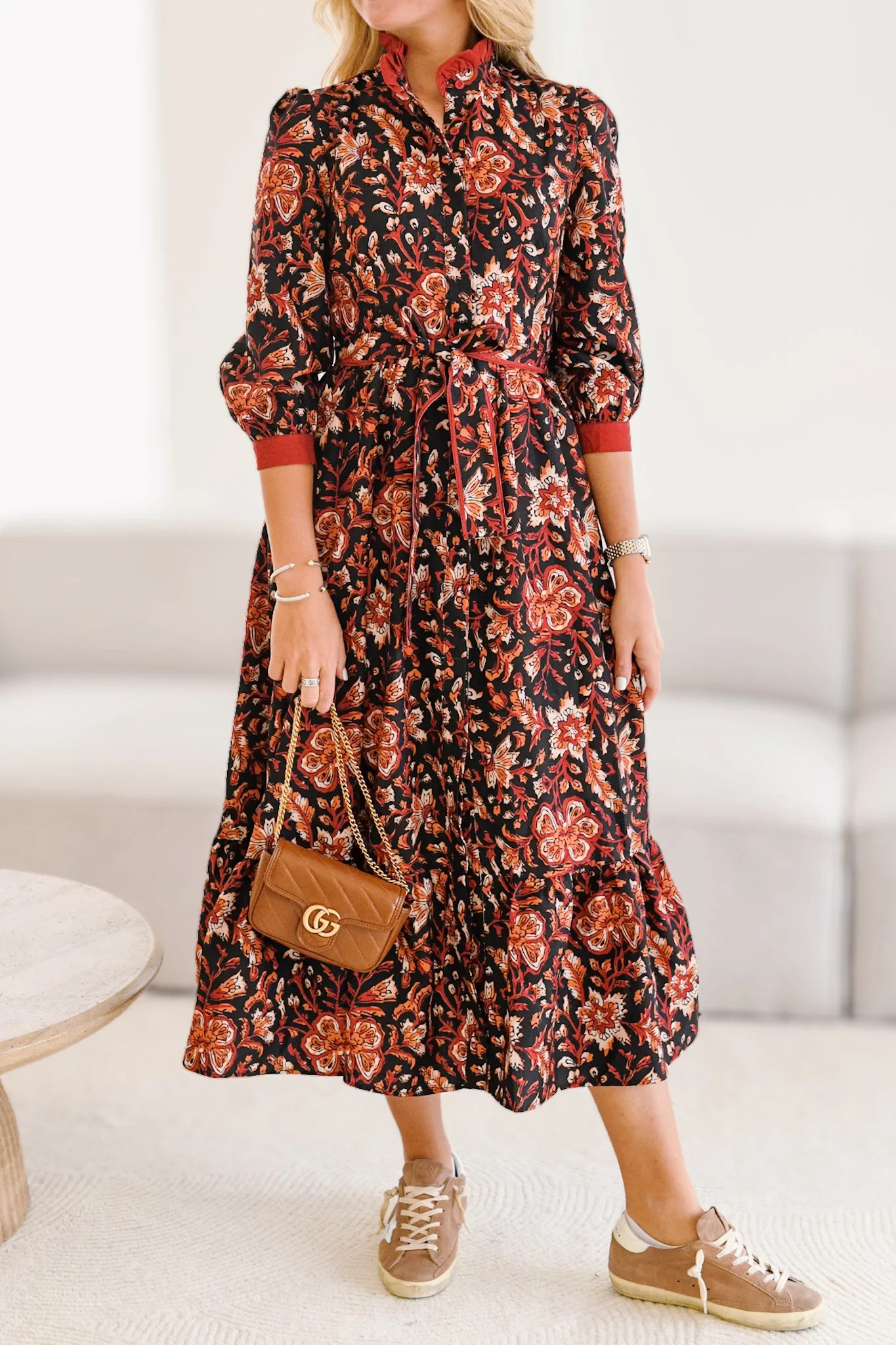 Callahan Maxi Dress - Rust | Fancyd Boutiqe