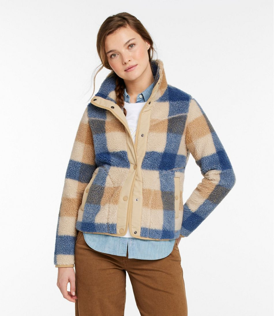 Women's Bean's Sherpa Fleece Jacket, Print | L.L. Bean