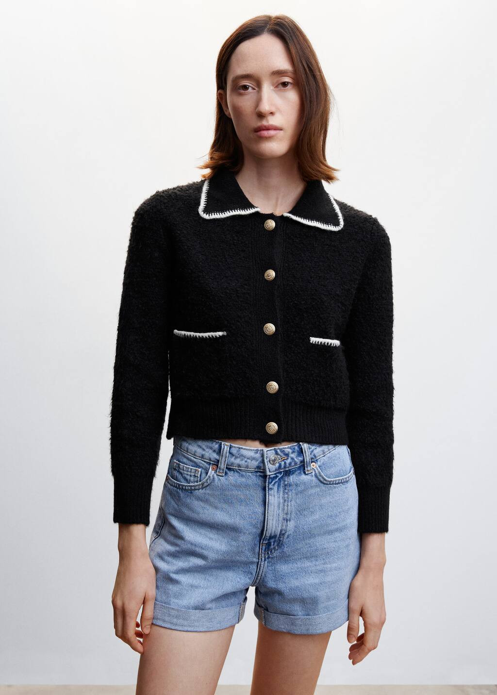 Cardigan mit Kontrastborten | MANGO (AT)