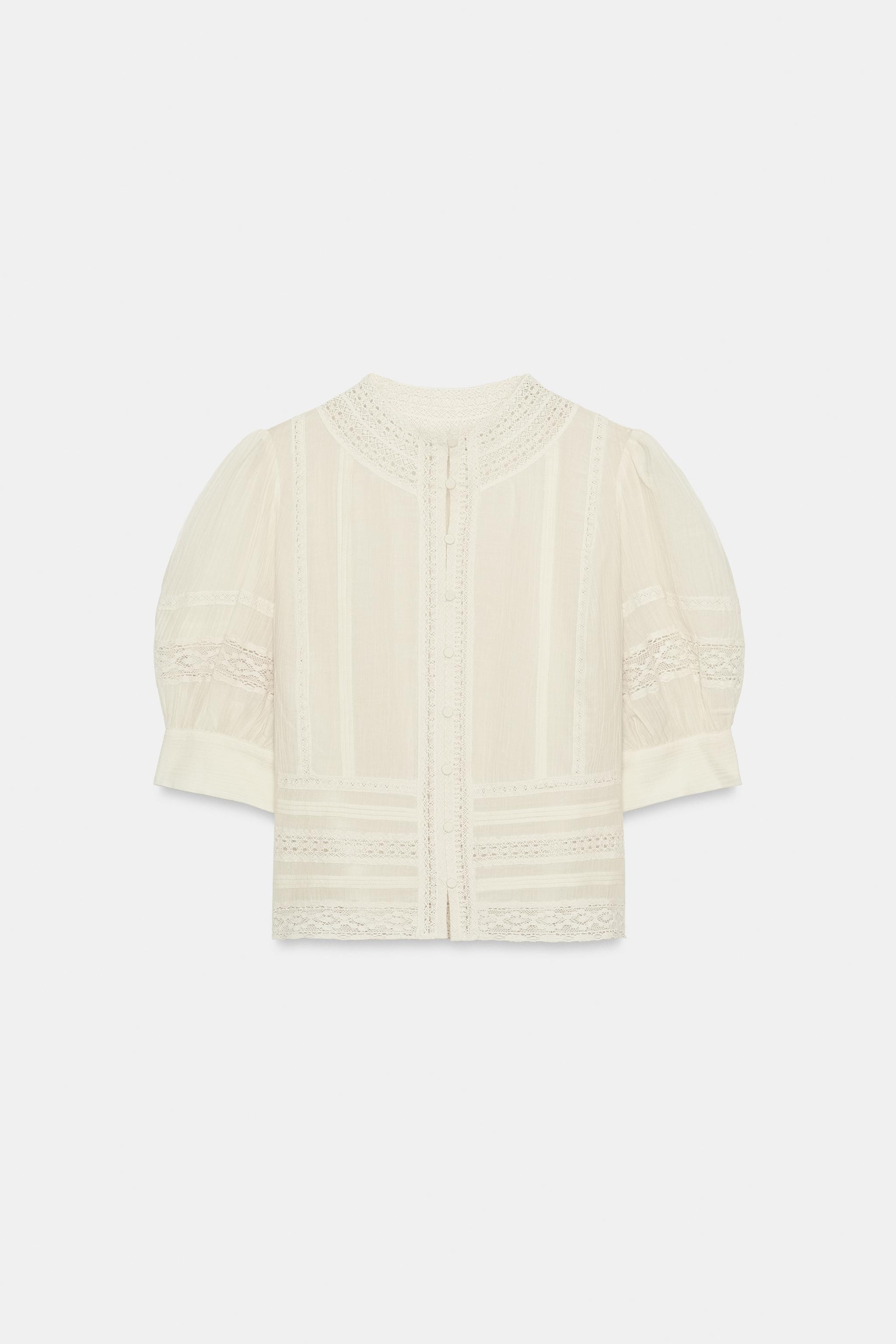 ZW COLLECTION ROMANTIC LACE BLOUSE | Zara US