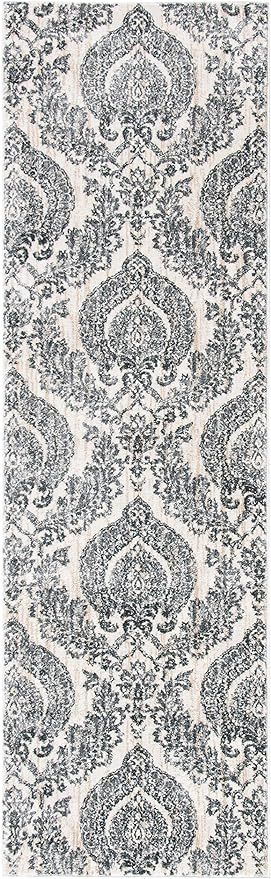 SAFAVIEH Isabella Collection ISA952F Damask Non-Shedding Living Room Entryway Hallway Bedroom Foy... | Amazon (US)