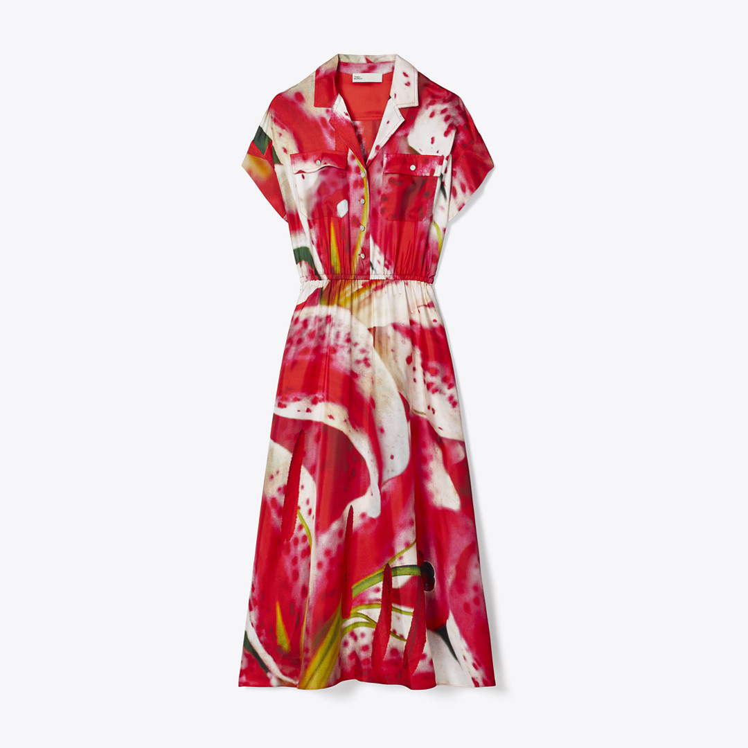 Tory Burch Printed Silk Twill Shirtdress | Tory Burch (US)
