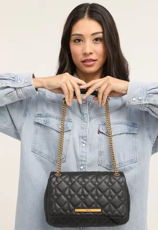 Bolsa Santa Lolla Matelassê Preta | Dafiti (BR)