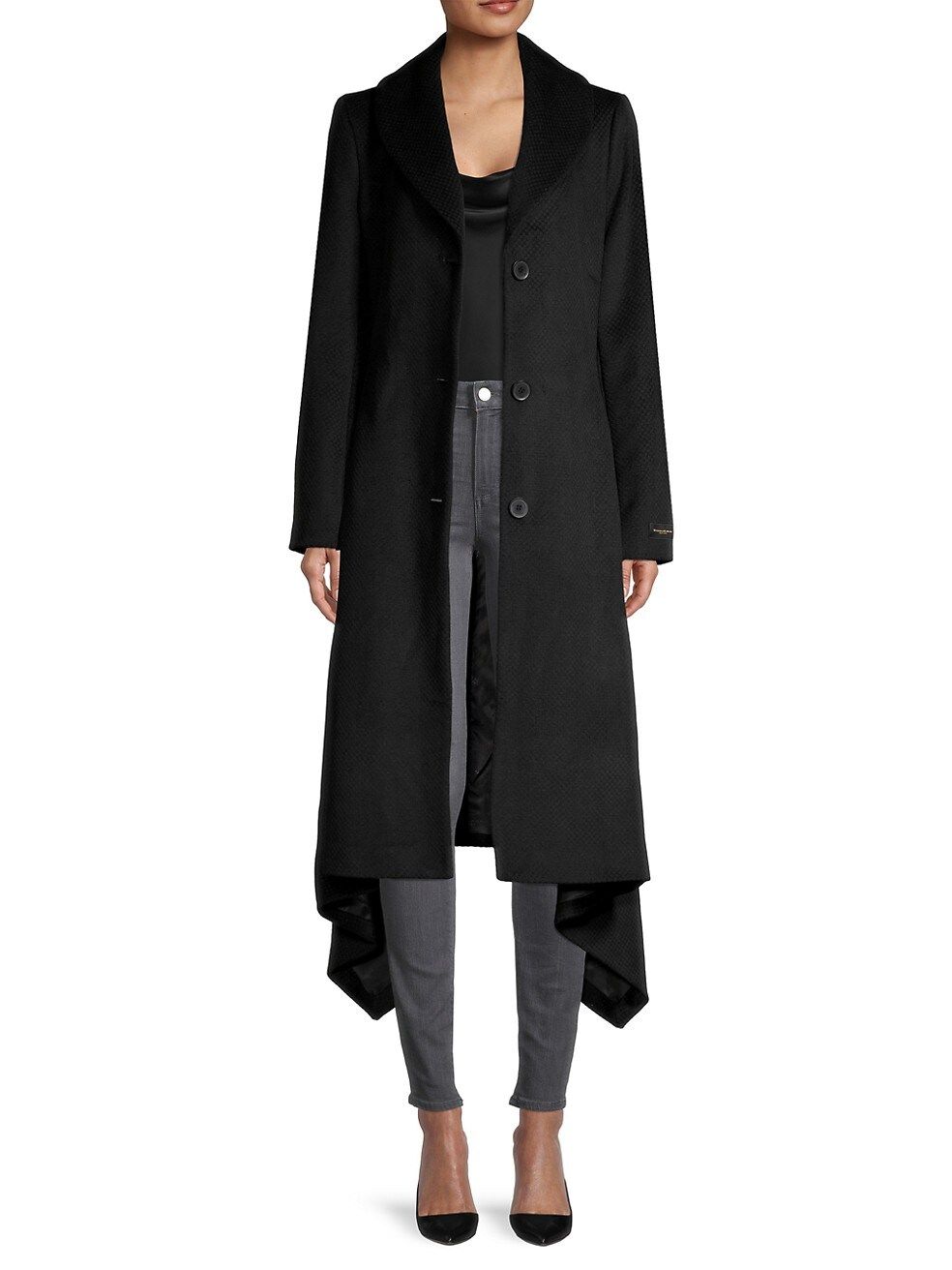 Belted High-Low Coat | Saks Fifth Avenue