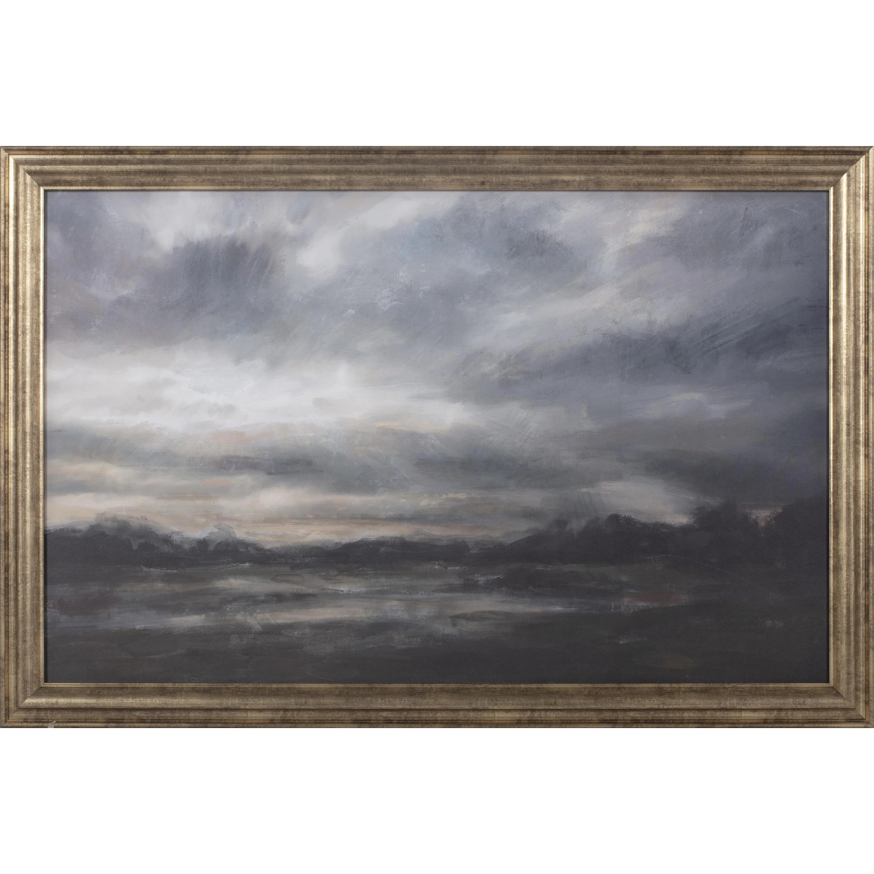 My Texas House Daytime Storm Landscape Framed Canvas Board 36" x 24" | Walmart (US)