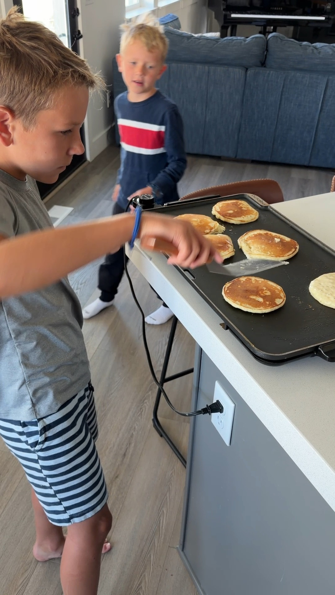 The griddle we use every weekend

The large cooking surface makes it easy to cook a full batch of pancakes at once. It heats evenly, gives everyone room to help, and makes weekend breakfasts so much simpler.

#LTKHome #LTKFamily #LTKunder100 #electricgriddle #breakfastessentials #kitchentools #pancakemorning #familycooking

#LTKdayinmylife #LTKmomlife #LTKmorningroutine