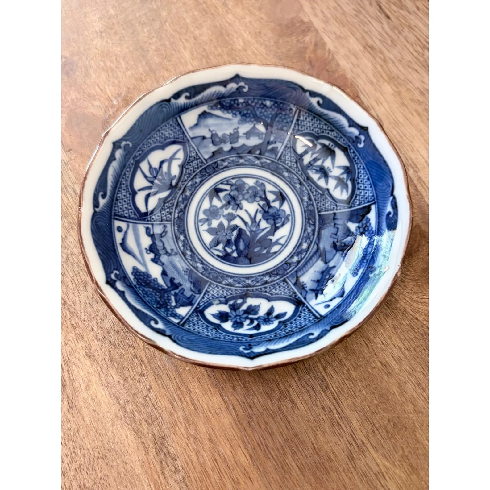 Japanese Sometsuke Blue White Porcelain Small Plate 4.75" - Etsy | Etsy (Global)