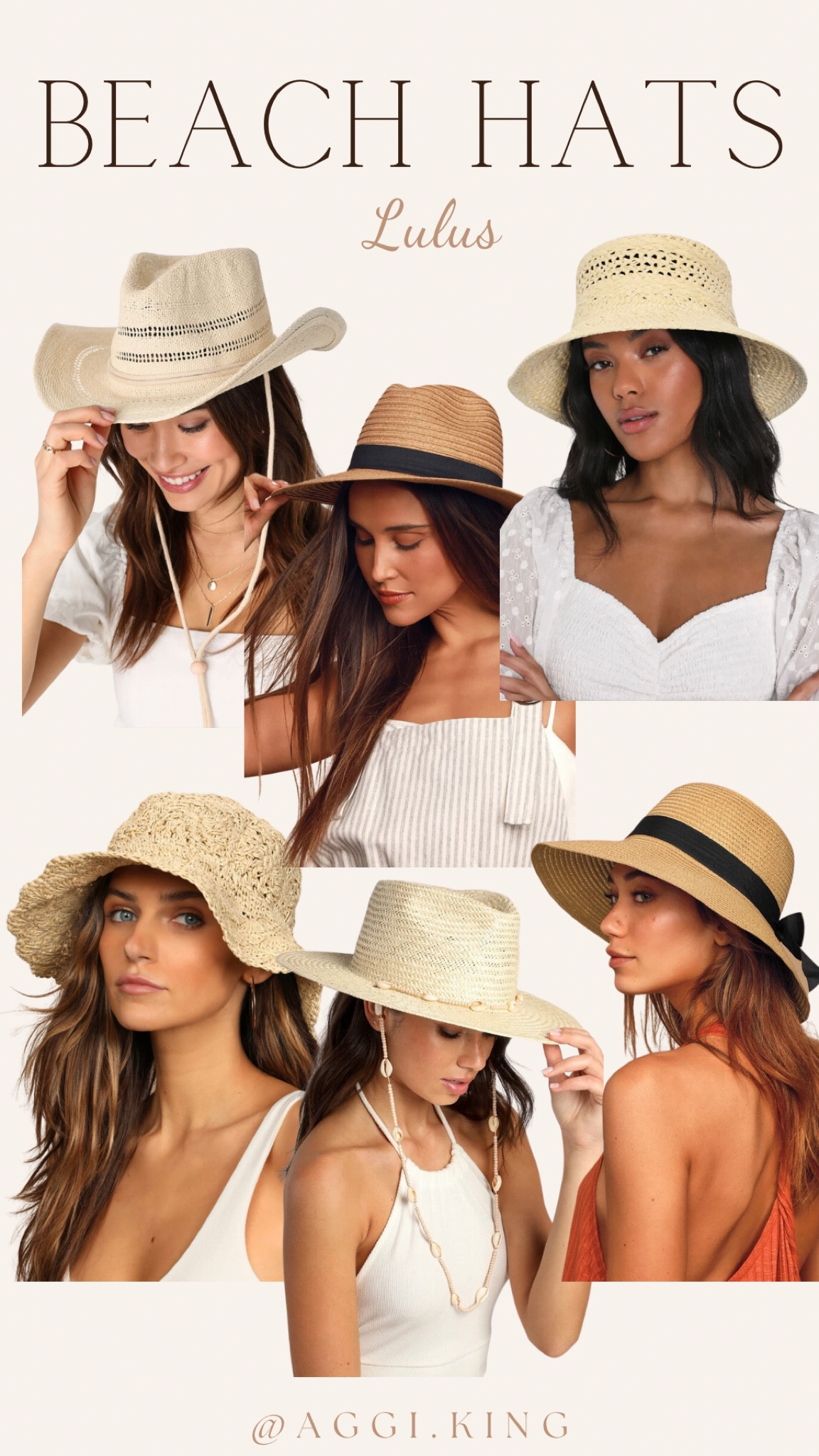 Beach hats from Lulus 

#beach #hat #resort #vacation #summer #lulus

#LTKunder50 #LTKSeasonal #LTKFind