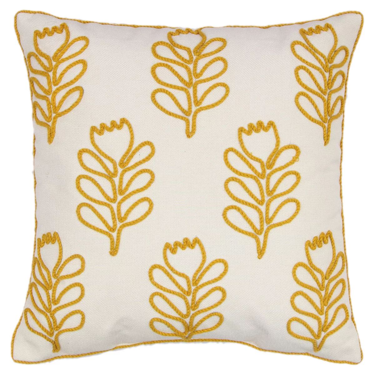 Sonoma Goods For Life® Yellow Floral Outdoor Throw Pillow | Kohl's
