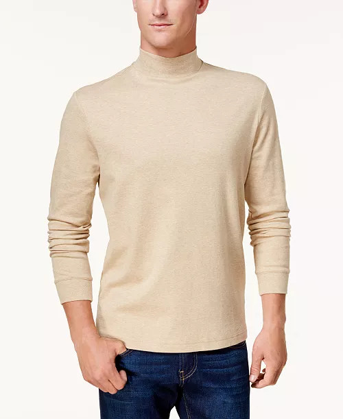 Men's Solid Turtleneck Shirt | Macy's