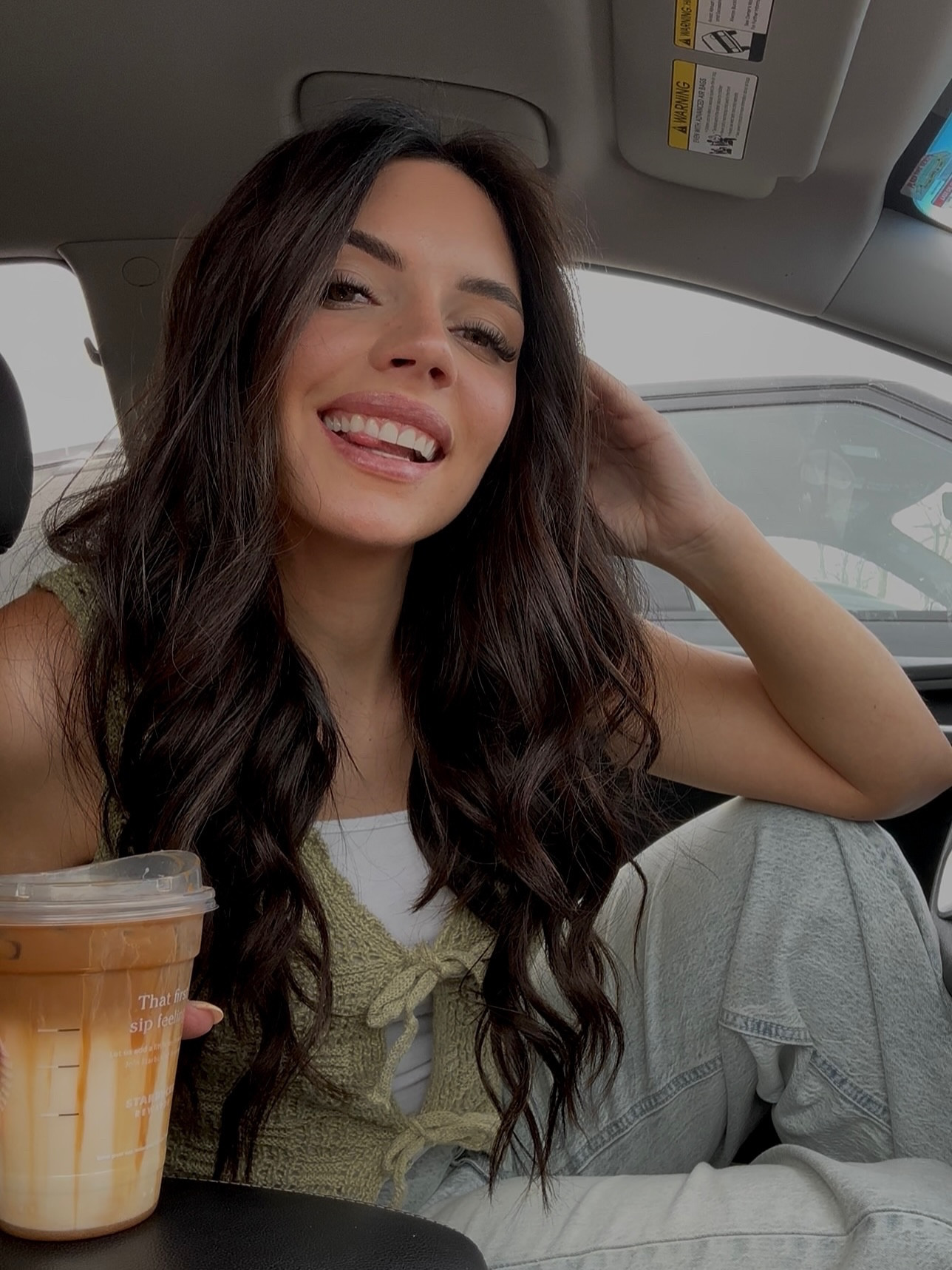Oh you know, just me posing with the coffee that I hated 🤷🏼‍♀️☕️💃🏼
.
.
#socialmediaisfake #starbies #pose #slayqueen #carpics