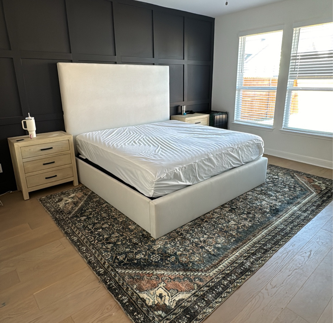 Primary bedroom makeover in the works!!! we bought these nightstands and frame at the Pottery Barn outlet for super cheap!! 

We still need to add sconces, curtains,  and find coordinating bedding! 



#LTKhome