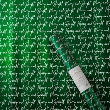 25 sq ft 'Merry and Bright' Gift Wrap Green - Wondershop™ | Target