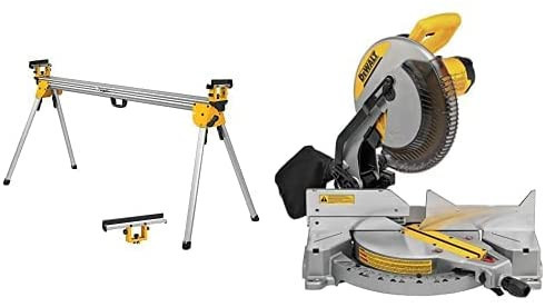 DEWALT Miter Saw Stand, Heavy Duty with 12-Inch Miter Saw, 15-Amp, Single Bevel, Compound (DWX723... | Amazon (US)