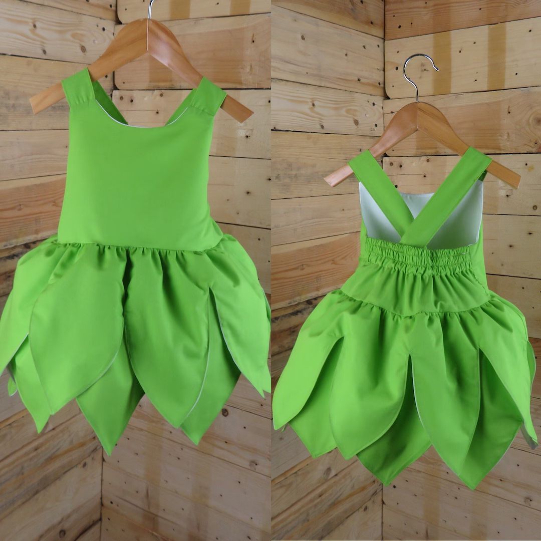 Tinkerbell baby dress, tinkerbell babt costume, baby dress. | Etsy (US)