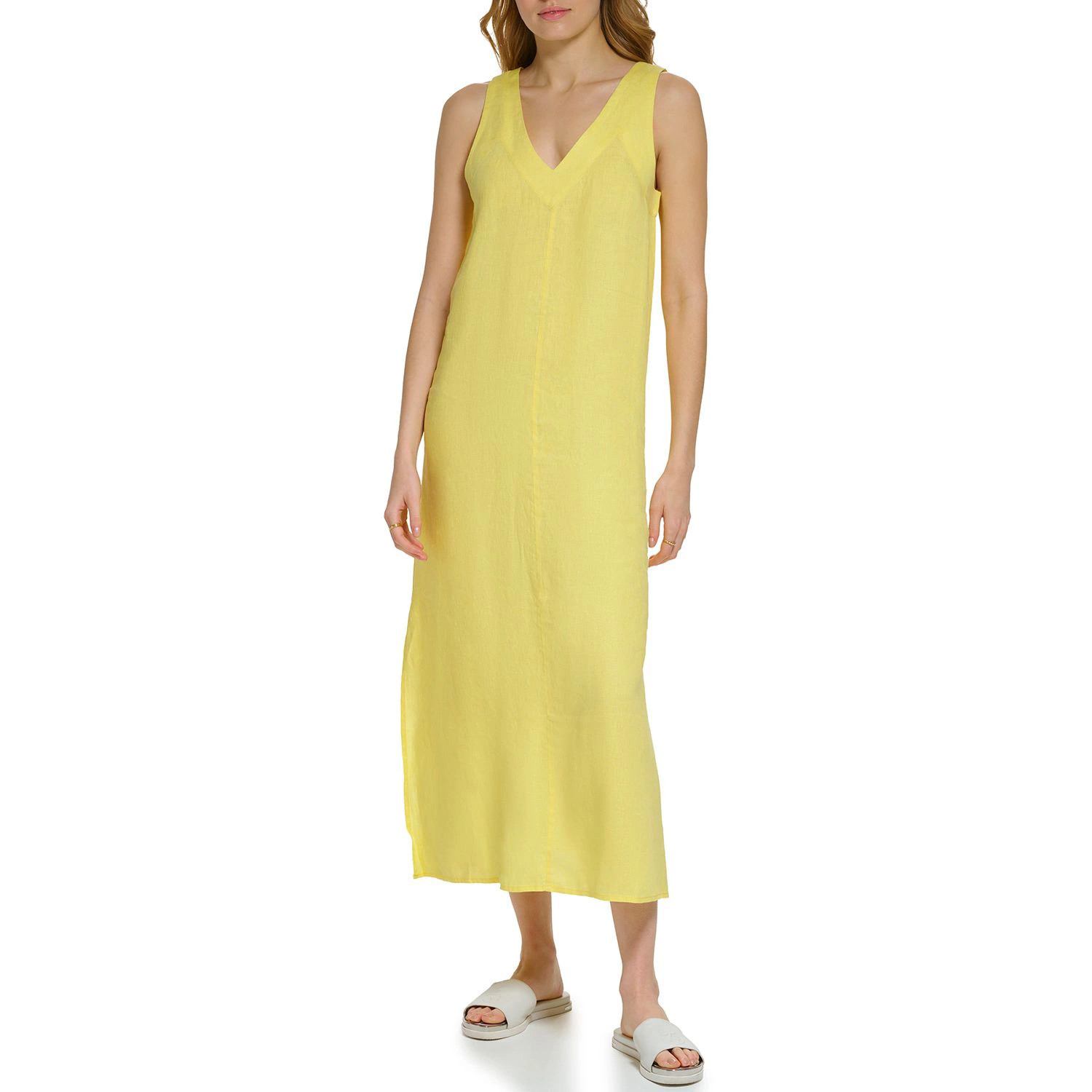 DKNY LINEN DRESS - YELLOW XXL:- Yellow, XXL | Sam's Club