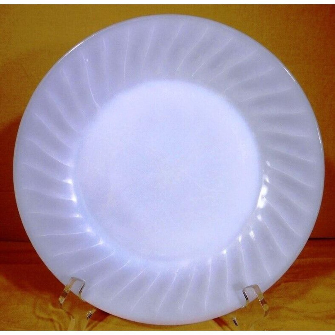 Vintage Fire King Azurite Blue Swirl Milk Glass 9" Dinner Plate - Etsy | Etsy (US)