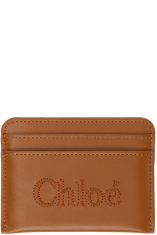 Tan Sense Card Holder | SSENSE