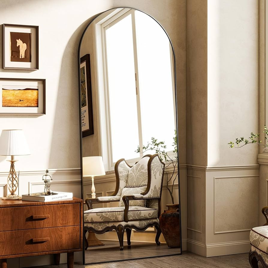 HARRITPURE 64"x21" Arched Full Length Mirror Free Standing Leaning Mirror Hanging Mounted Mirror ... | Amazon (CA)