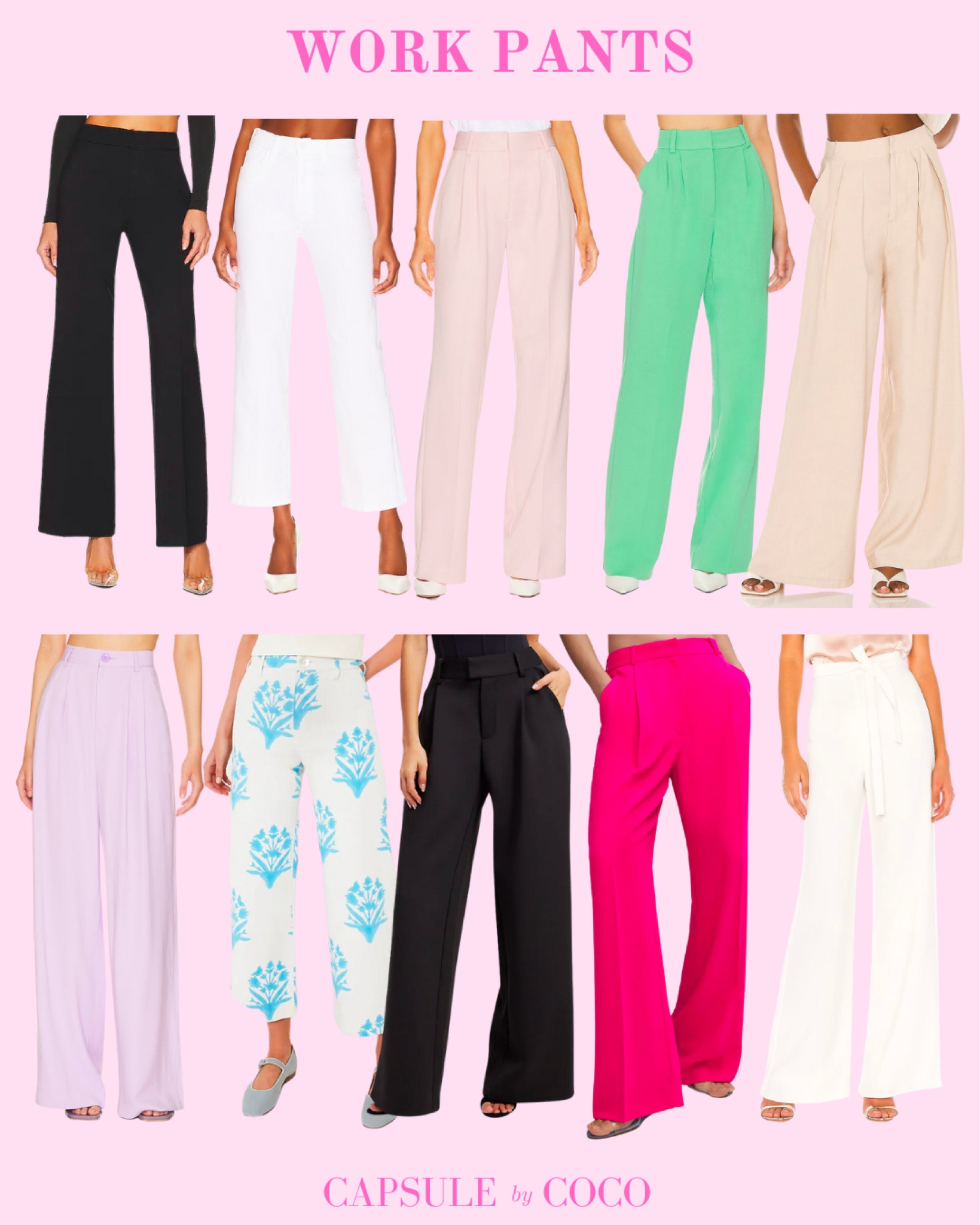 WORK PANTS

Work style, work outfits, preppy work outfits, casual work outfits, work apparel, internship outfits, semi casual work outfits, formal work outfits, workwear, CapsuleByCoCo

#LTKFind #LTKworkwear