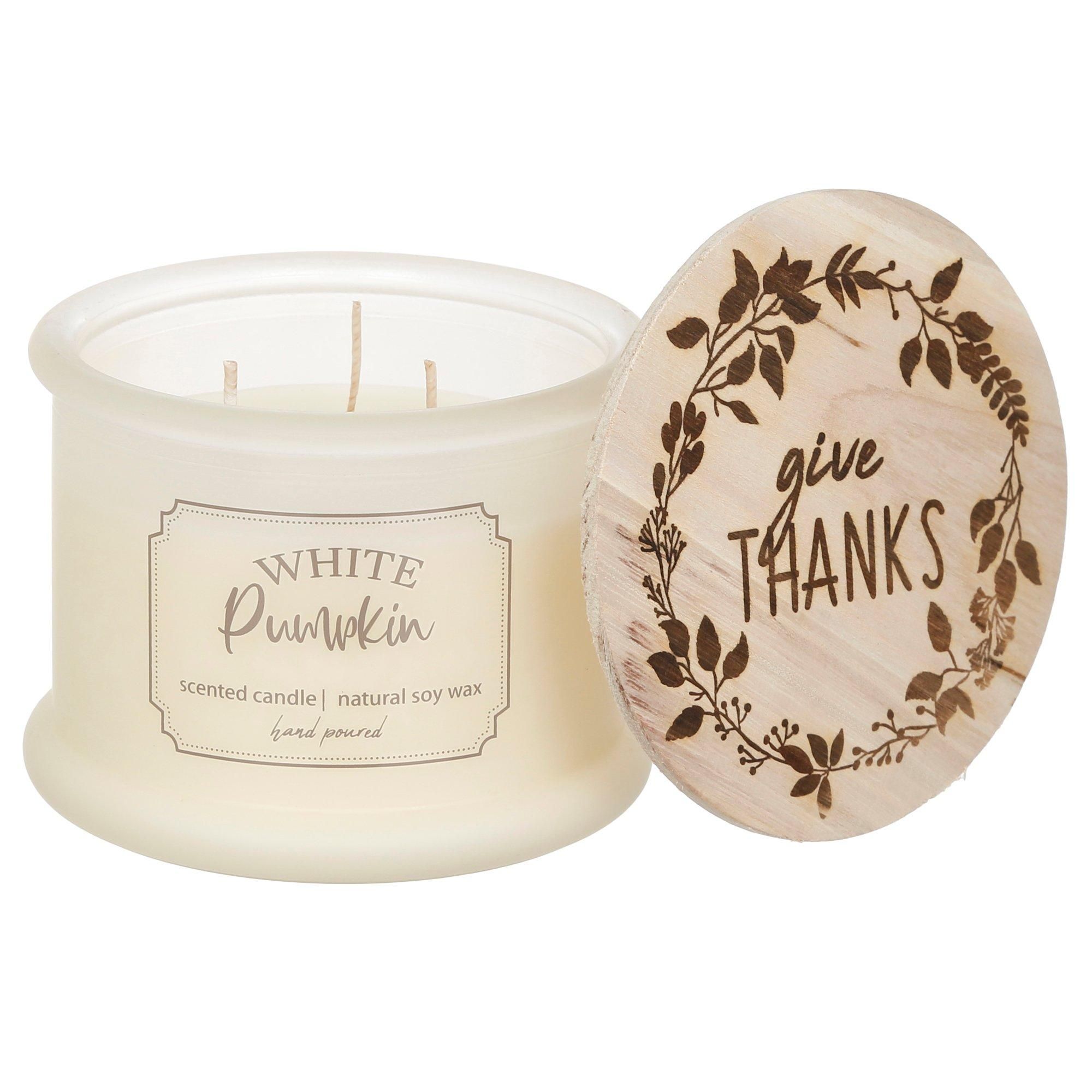 17 oz. White Pumpkin Scented Candle - White-White-7857234106810   | Burkes Outlet | bealls