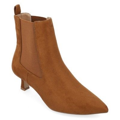 Journee Collection Medium and Wide Width Women's Tru Comfort Foam™ Tenlee Bootie Cognac 8.5WD | Target