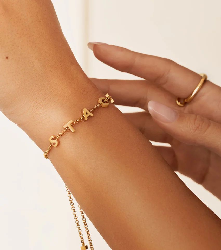 Custom Name Bracelet (Gold) | Abbott Lyon