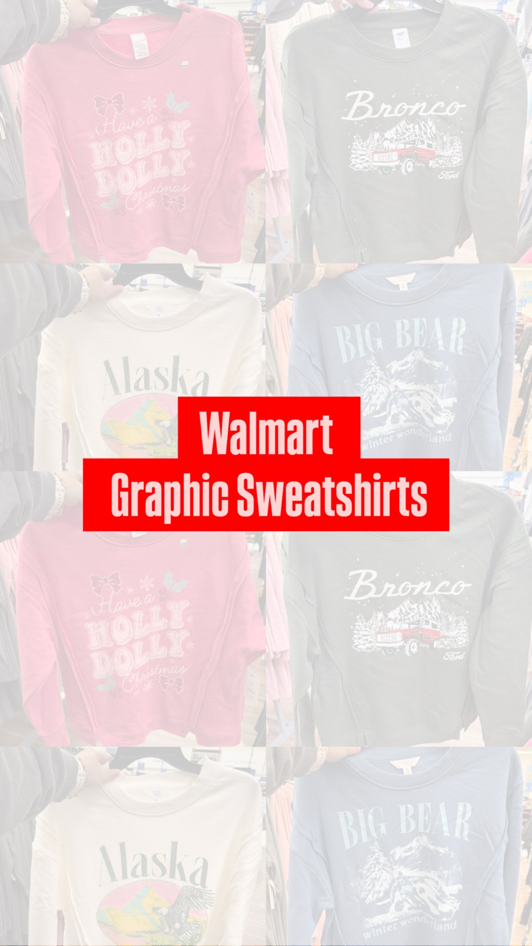 Walmart Graphic Sweatshirts 

#LTKFindsUnder50 #LTKSeasonal #LTKHoliday