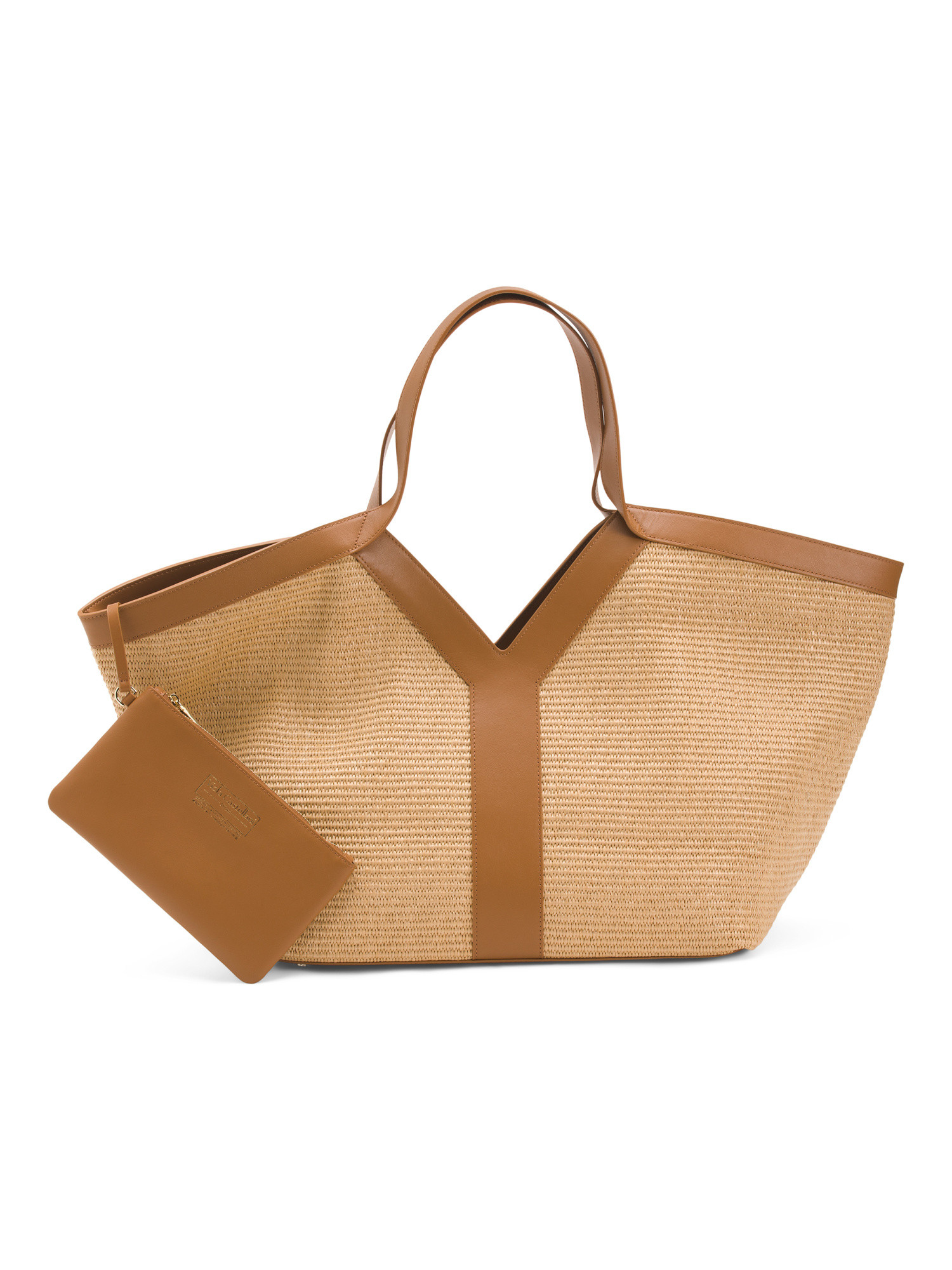 Made In Italy Straw Large Tote | TJ Maxx