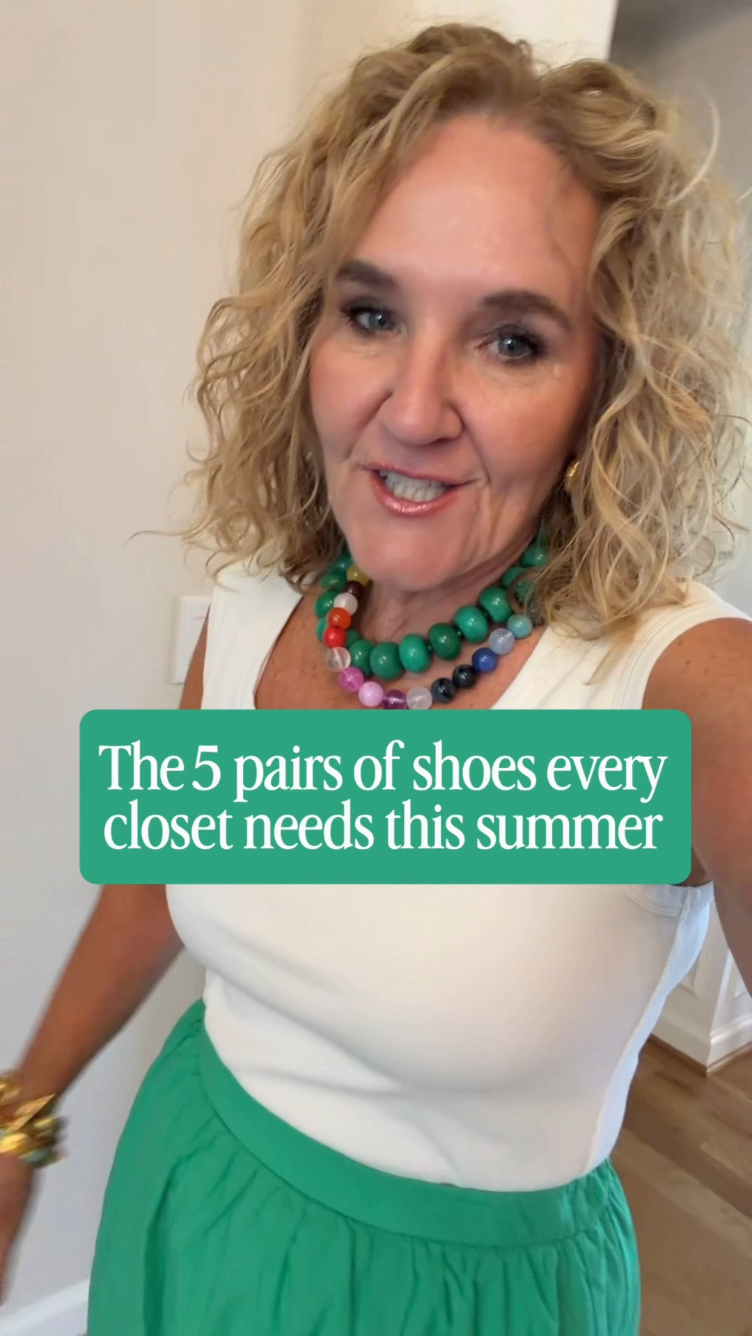 The 5 pair of shoes I reach for most 
Tank size medium 
Skirt medium 
Sweatshirt medium 
Necklaces are 20% off

#LTKSaleAlert #LTKOver40 #LTKootd