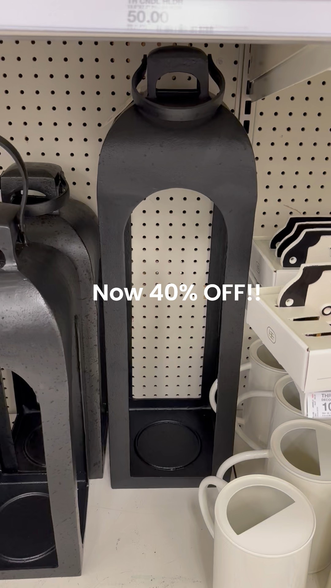 Pottery barn look for less! At 40% off it’s easy to buy all three sizes of this heavy duty lantern for your porch or patio. 

#LTKHome #LTKSaleAlert #LTKSeasonal