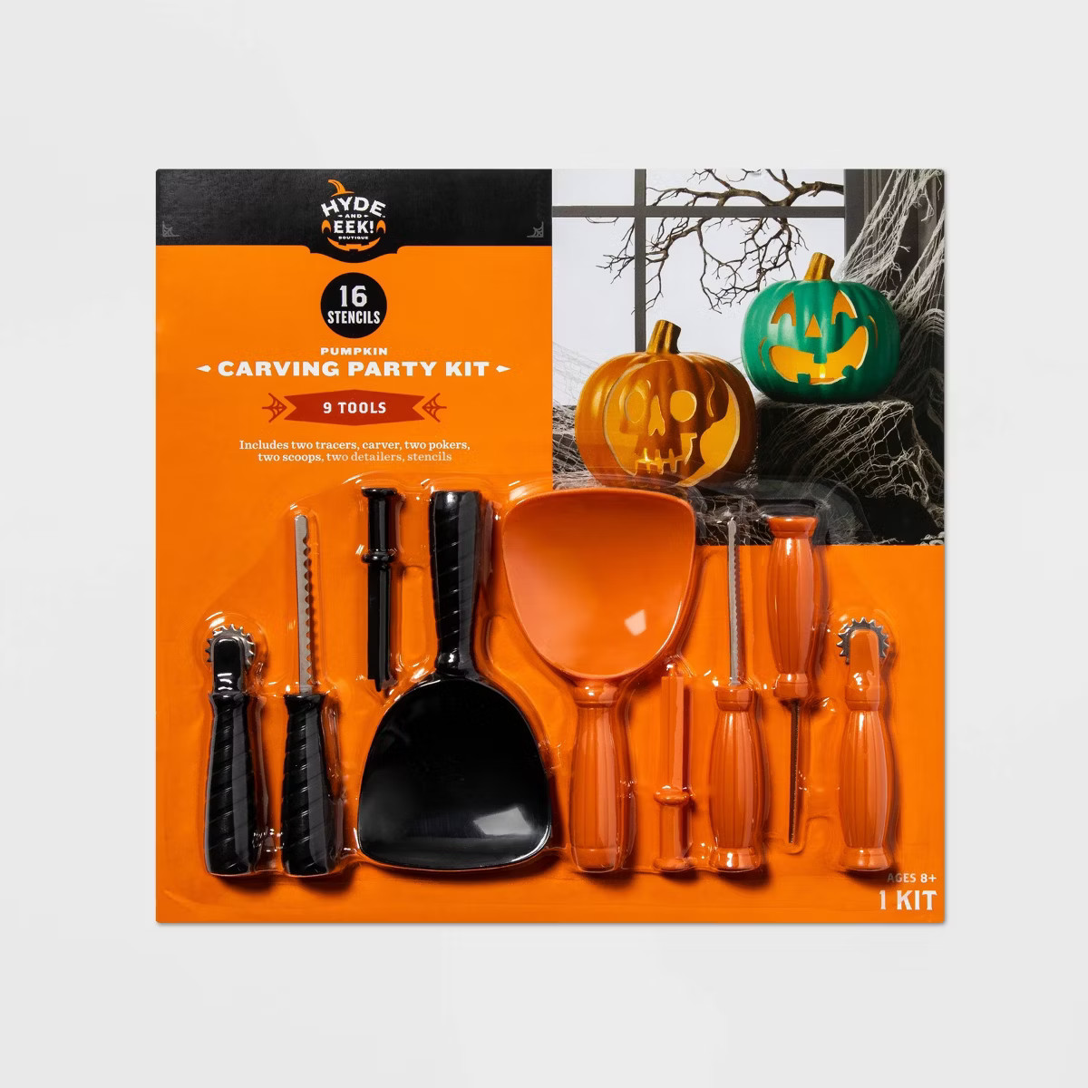 10pc Halloween Pumpkin Carving Party Kit - Hyde & EEK! Boutique™ | Target