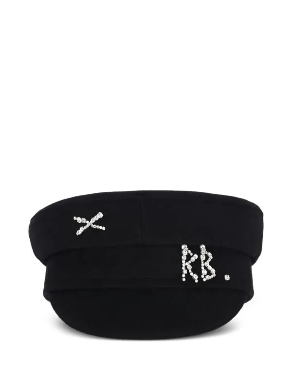 baker-boy rhinestone-embellished hat | Farfetch Global