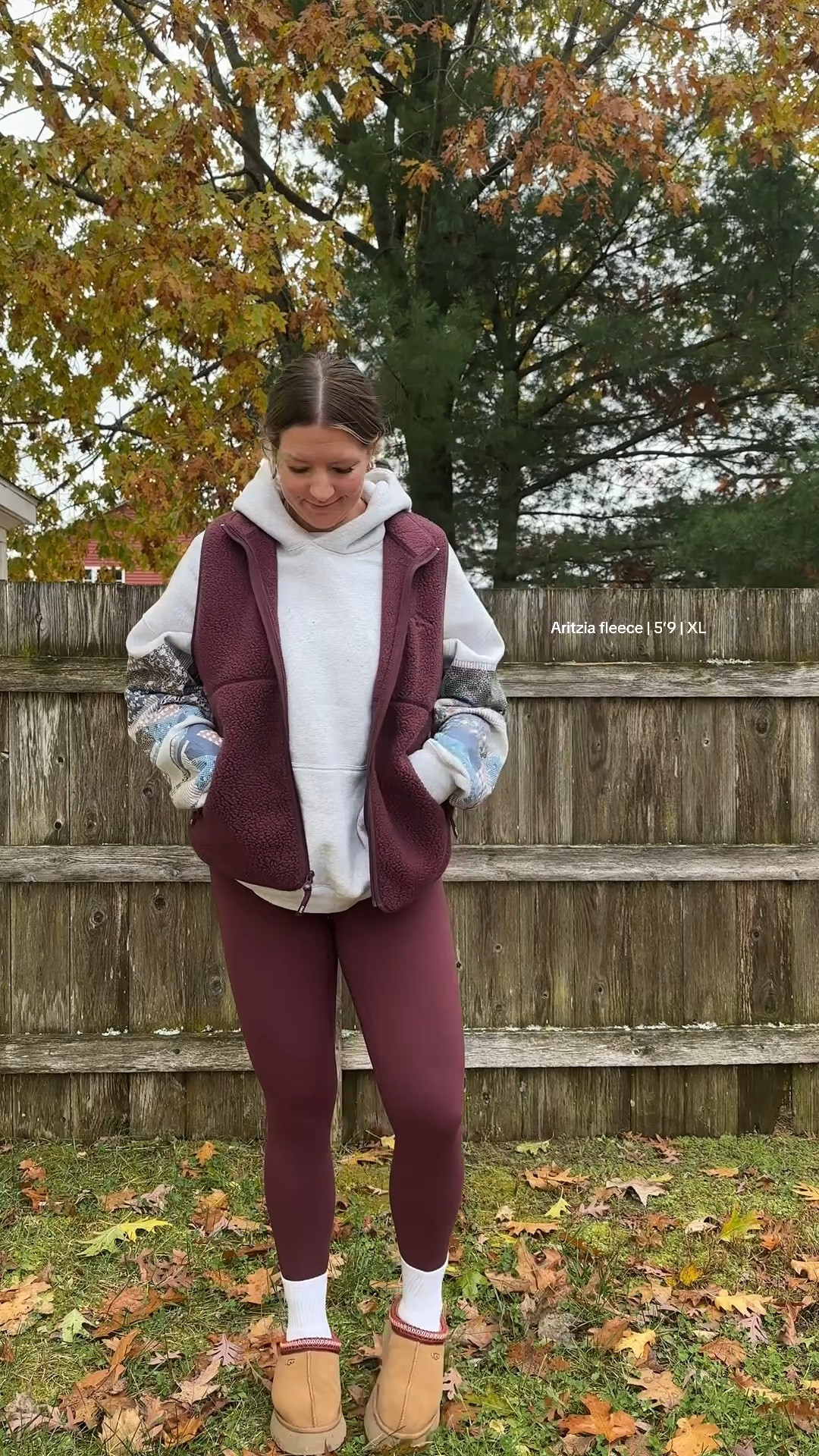 Aritzia polartec mockneck vest in an XL on a midsize body ✨ styled for the chilly weather in Upstate NY! The cardamom color is SO pretty! 

#LTKMidsize #LTKSeasonal #LTKHoliday