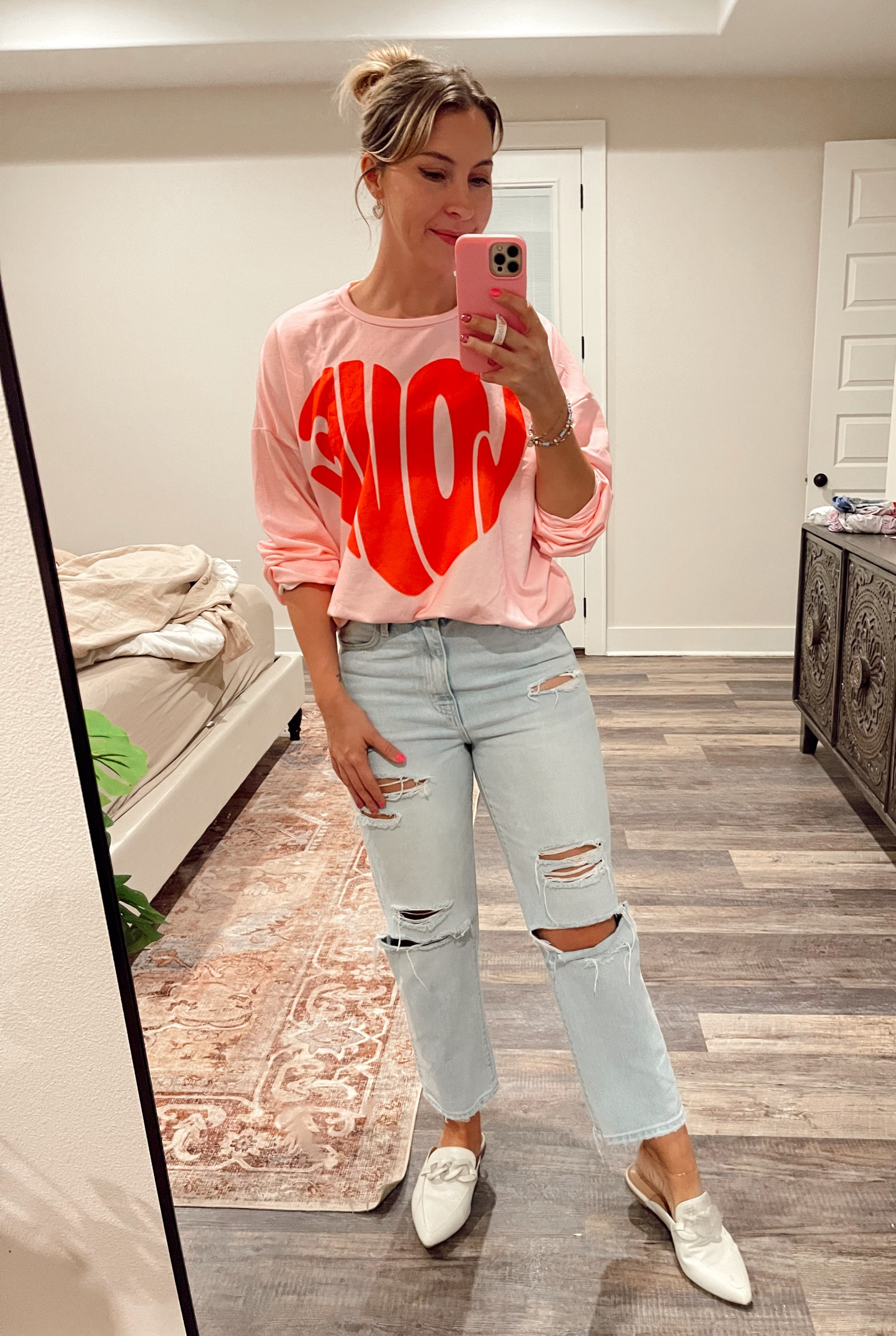 Cute vday look ❤️🩷🤍