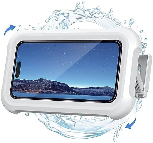Lamicall Shower Phone Holder Waterproof - 480° Rotatable Retractable Adjustable Shower iPhone Ca... | Amazon (US)