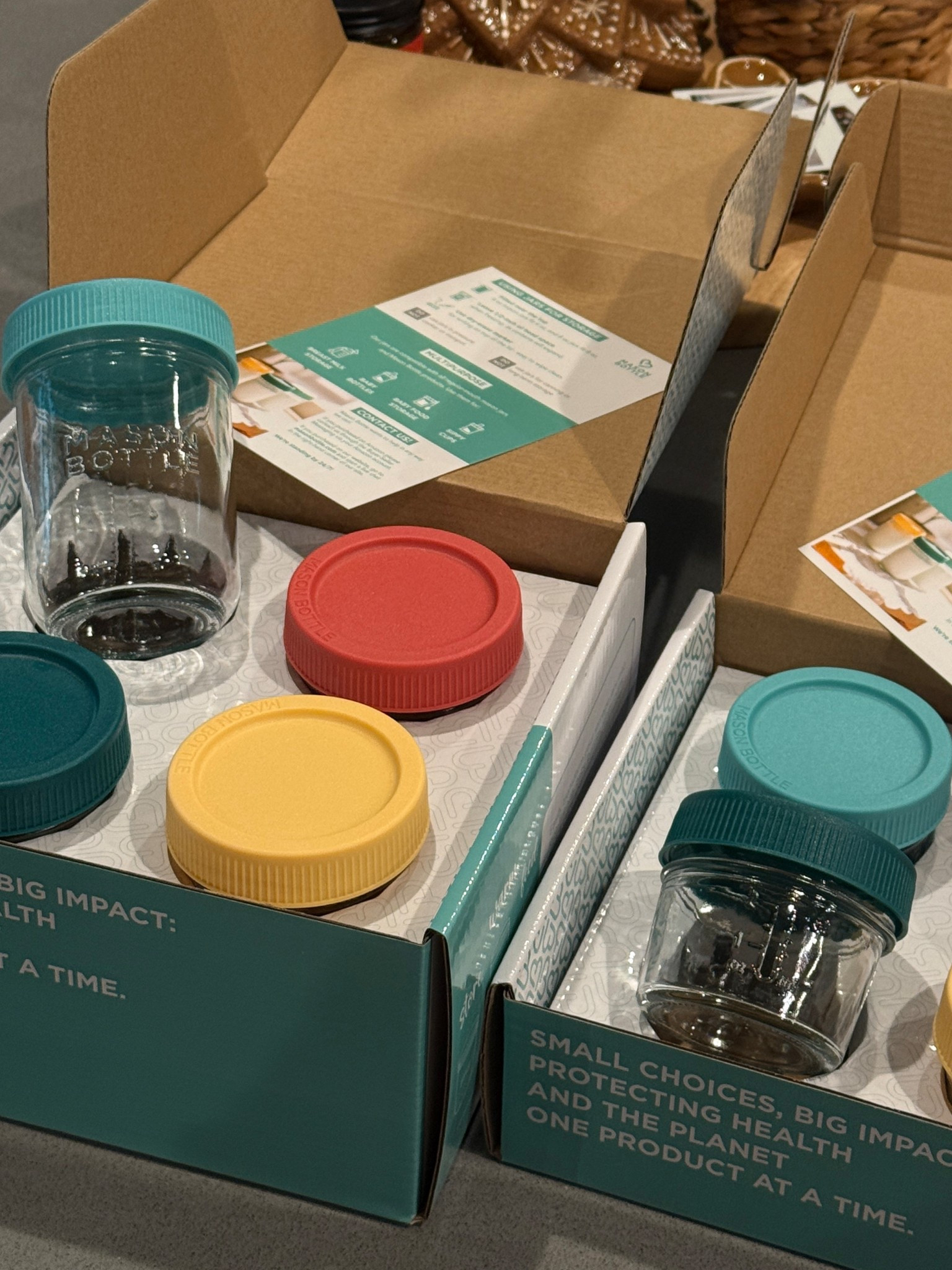 Glass milk storage jars for the little miss 🍼 #nursing #breastfeeding #newbornn