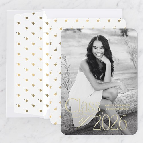 Traditional Shine 5x7 Personalized Foil Card by Yours Truly | Shutterfly