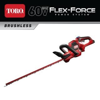 Toro Flex-Force 24 in. 60V Max Lithium-Ion Cordless Hedge Trimmer (Bare-Tool) 51840T - The Home D... | The Home Depot